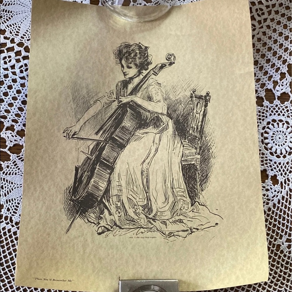 Vintage Reproduction Print on Parchment
